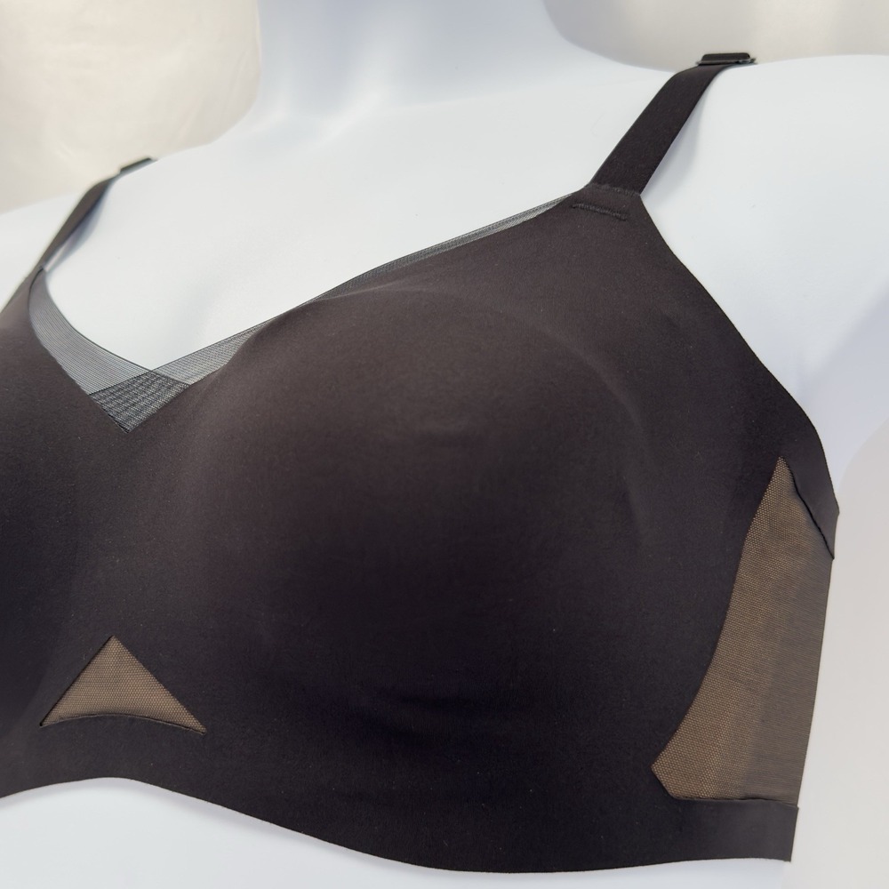 Honeylove CrossOver Contour Bra 36D/DD Black Wireless Full Coverage LWBR0303 - Picture 3 of 11